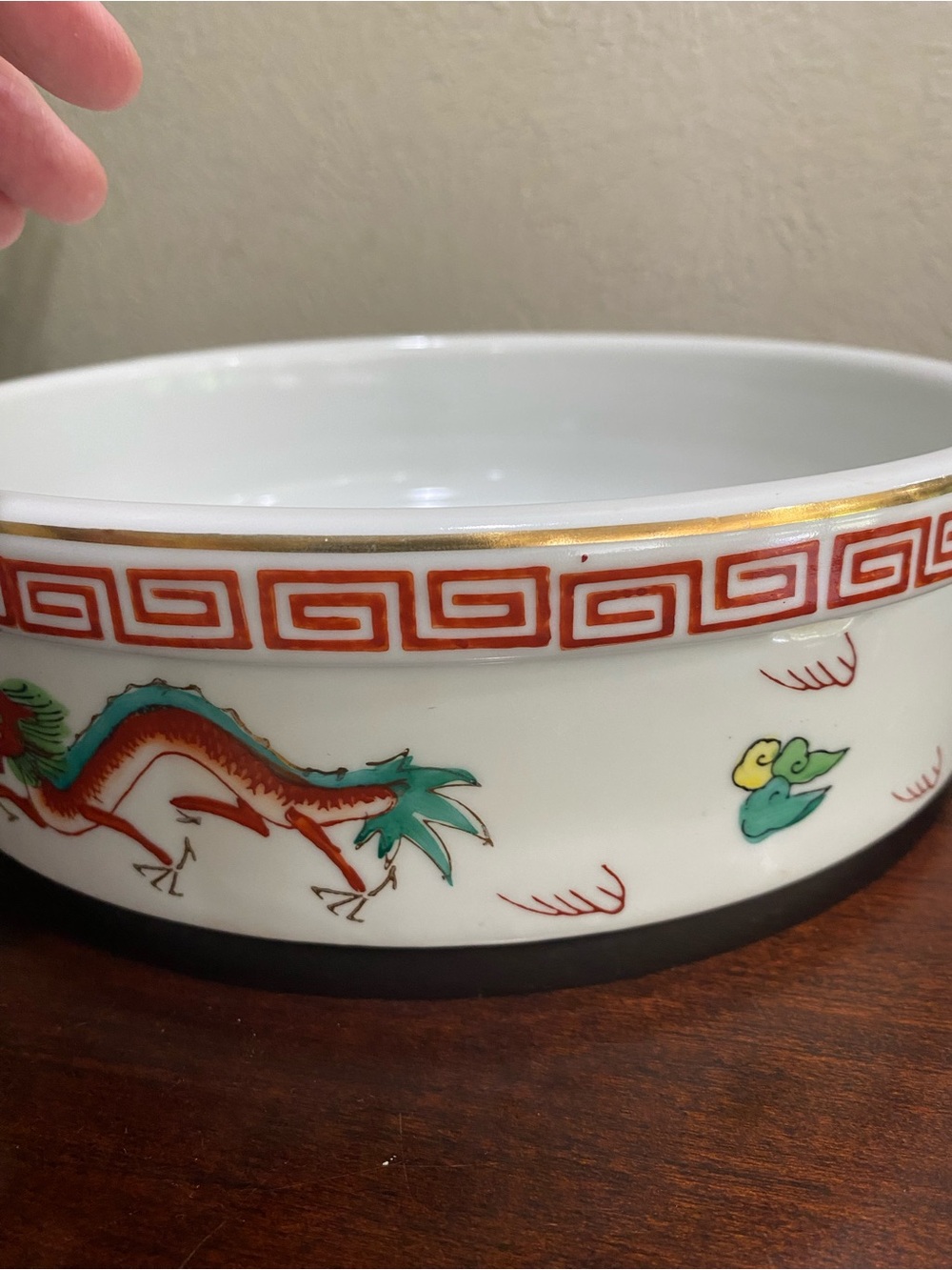 Vintage, Chinese Porcelain Serving Bowl - Picture 4 of 8
